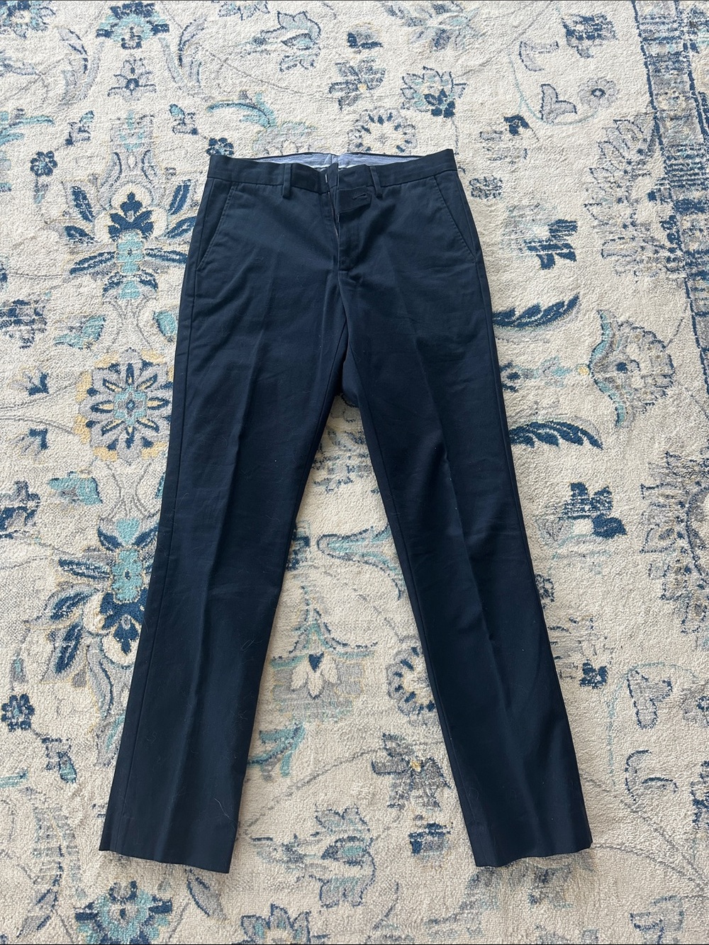 J. Crew Men's Navy Straight-Leg Dress Pants
